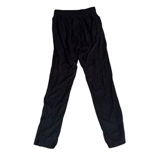 Ava Sky Black Rayon Pants Gold studded trim pockets one size NWT - Picture 2 of 6